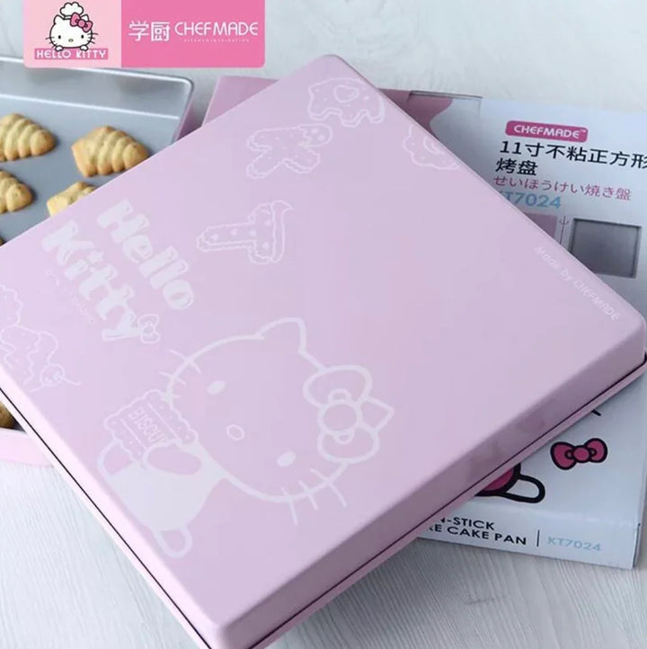 Hello Kitty Square Baking Tin Tray with Cover