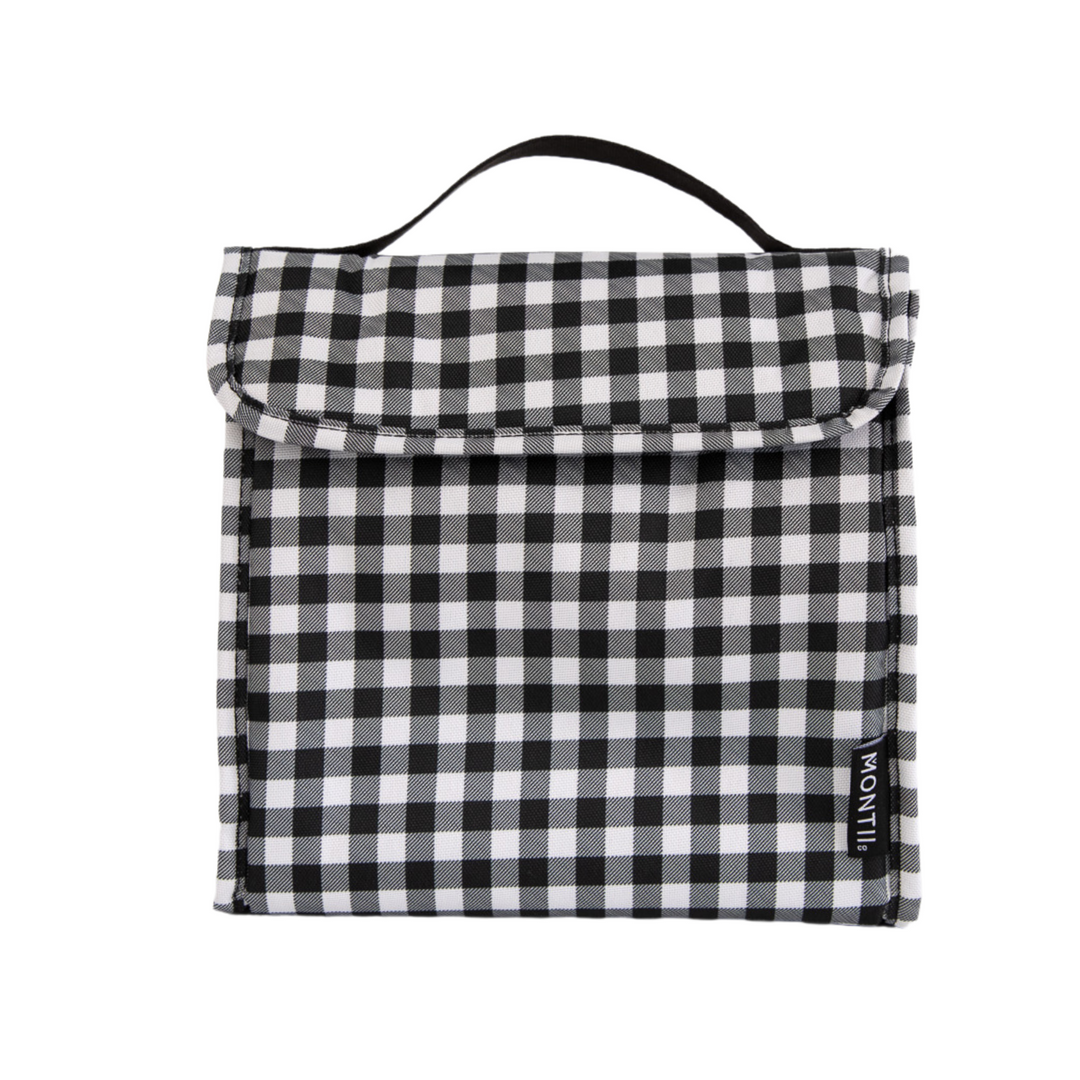 MontiiCo Insulated Lunch Carrier - Black Gingham