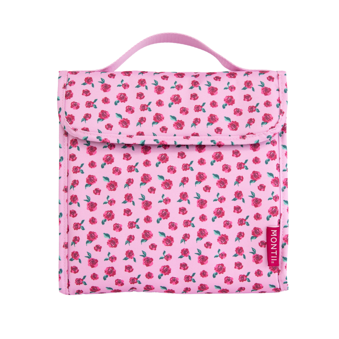 MontiiCo Insulated Lunch Carrier - Rose Garden