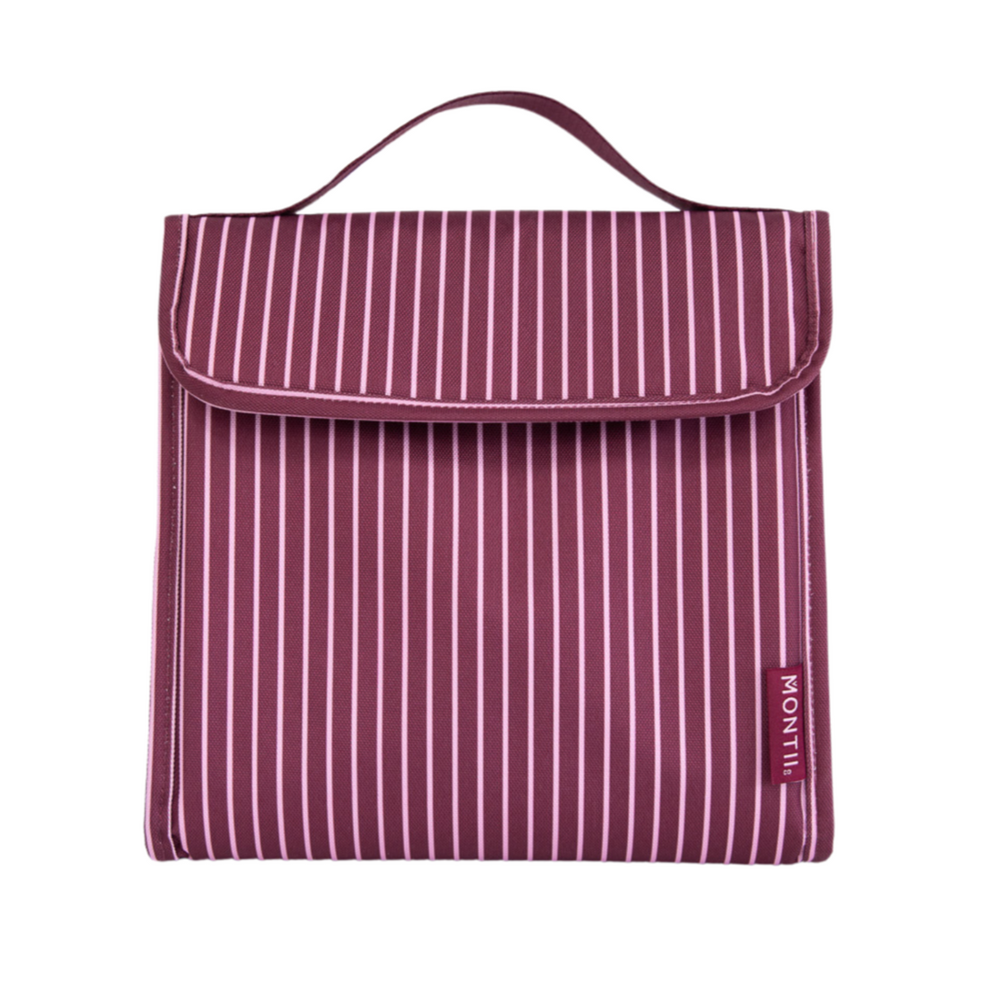 MontiiCo Insulated Lunch Carrier - Ruby Stripe