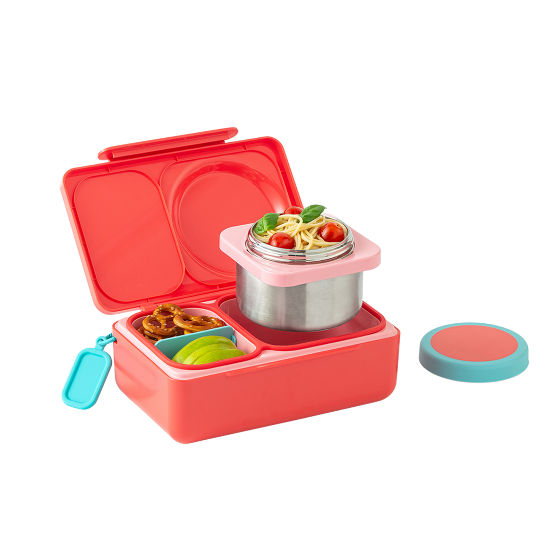 OmieBox UP Hot & Cold Lunch Box - Cherry Pink