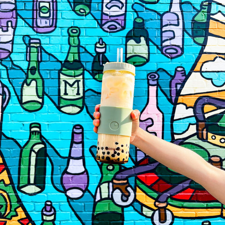 Bobbleware Glass 700ml Tumbler - Sage