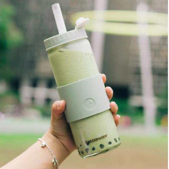 Bobbleware Glass 700ml Tumbler - Sage