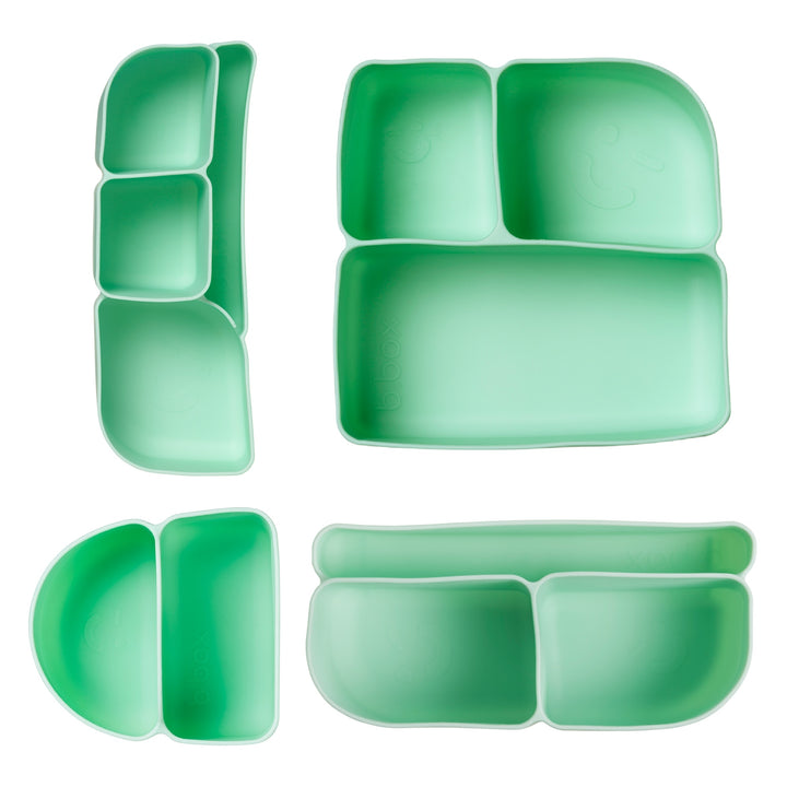 b.box Silicone Bento Buddy + Tray Bundle - Forest