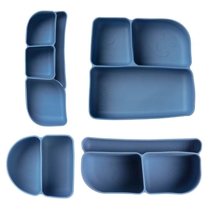b.box Silicone Bento Buddy + Tray Bundle - Ocean