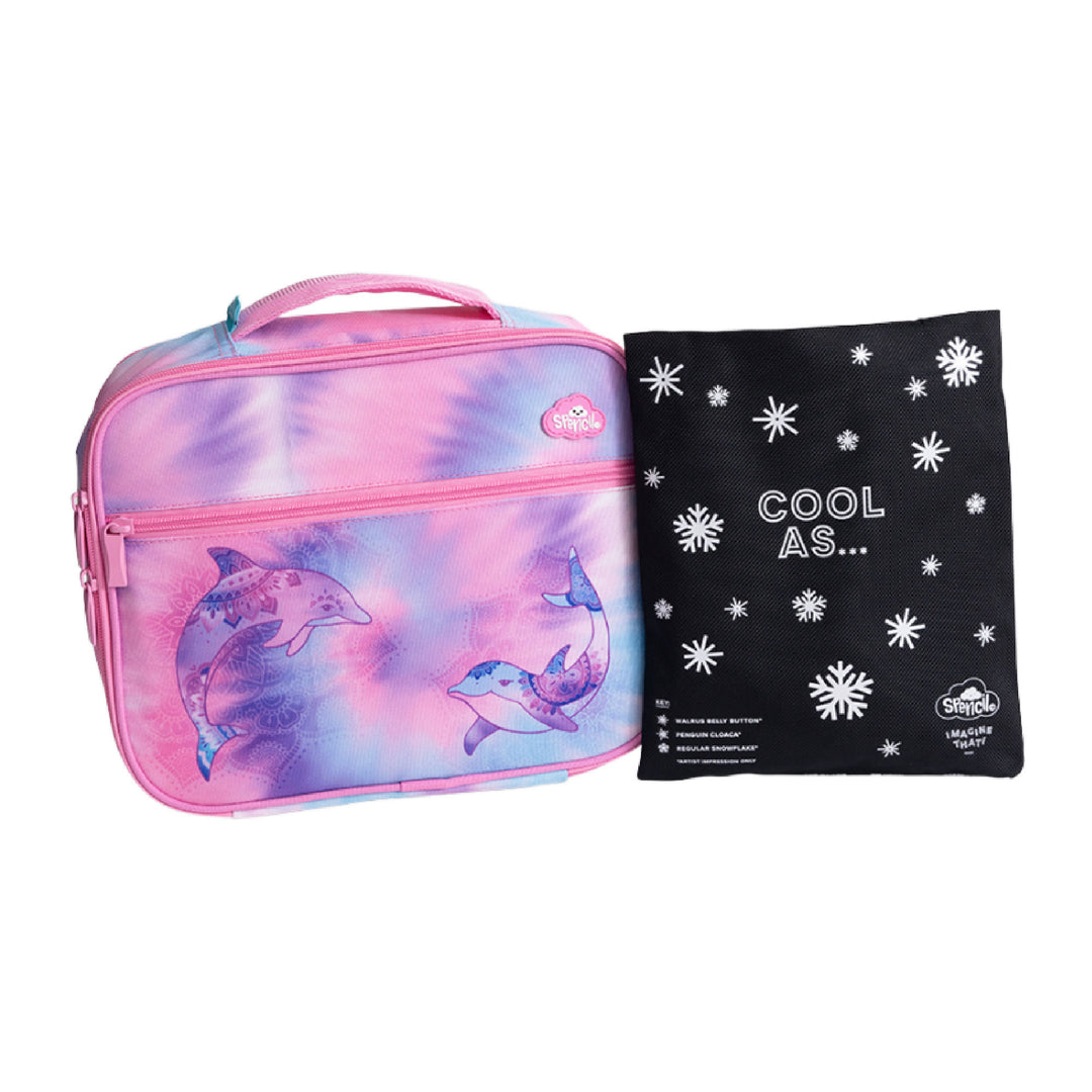 Spencil BIG Cooler Lunch Bag + Chill Pack - Tie Dye Splash