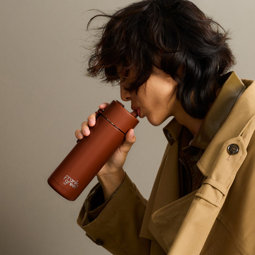Frank Green Insulated Drink Bottle 595ml - Toffee