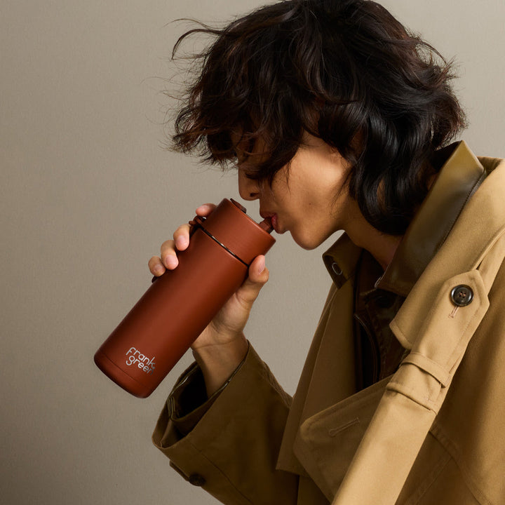 Frank Green Insulated Drink Bottle 595ml - Toffee