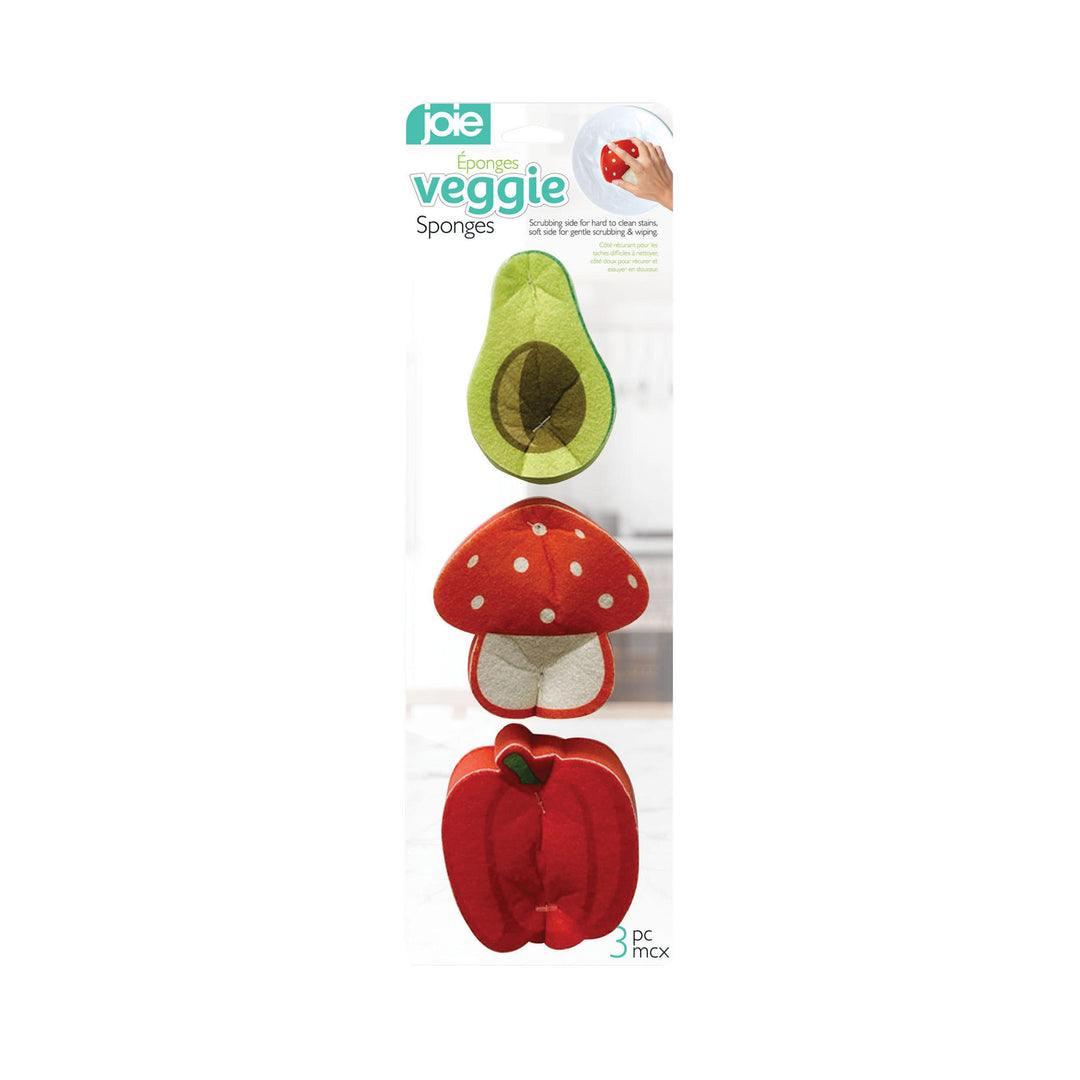 Joie Novelty Sponges 3pk - Veggies