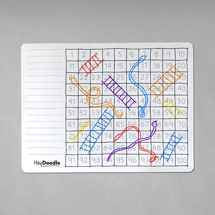 HeyDoodle Silicone Colour-In Placemat - 100 Squares