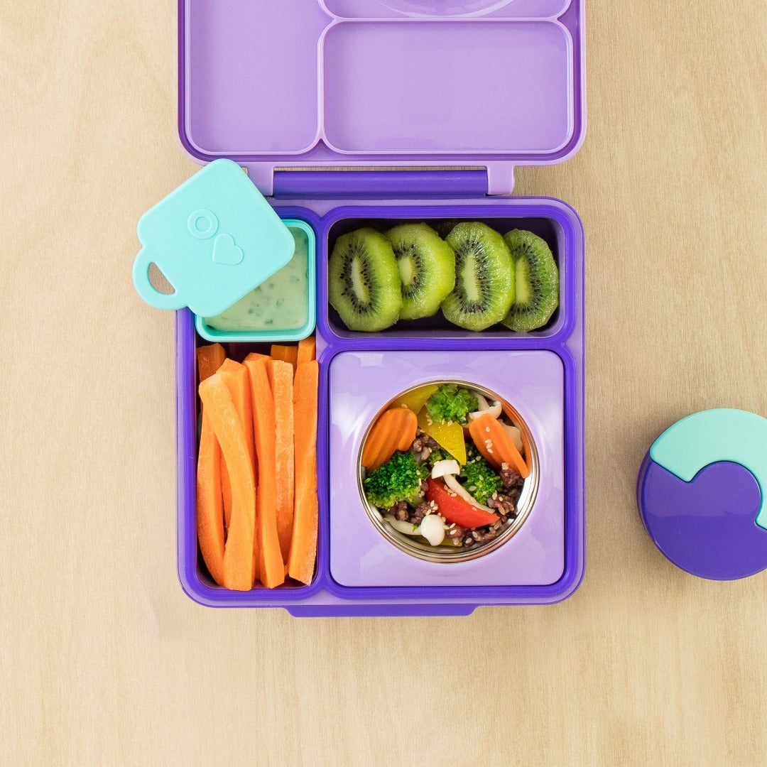 OmieBox Hot & Cold Lunch Box V2 - Purple Plum