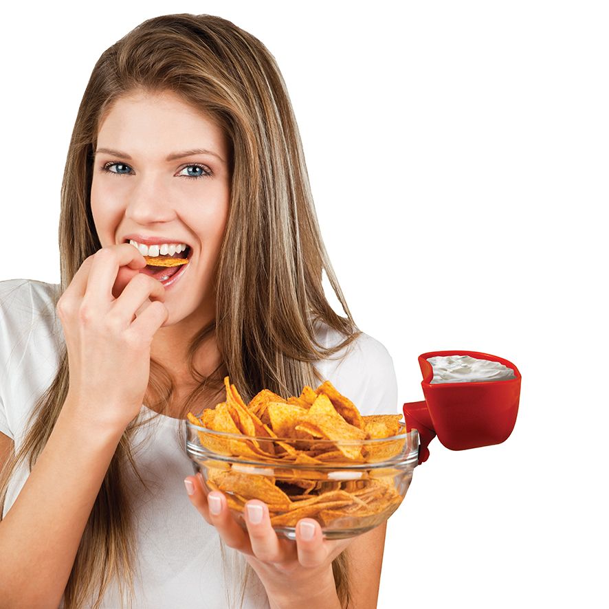 Clip On Dip Holder - Red