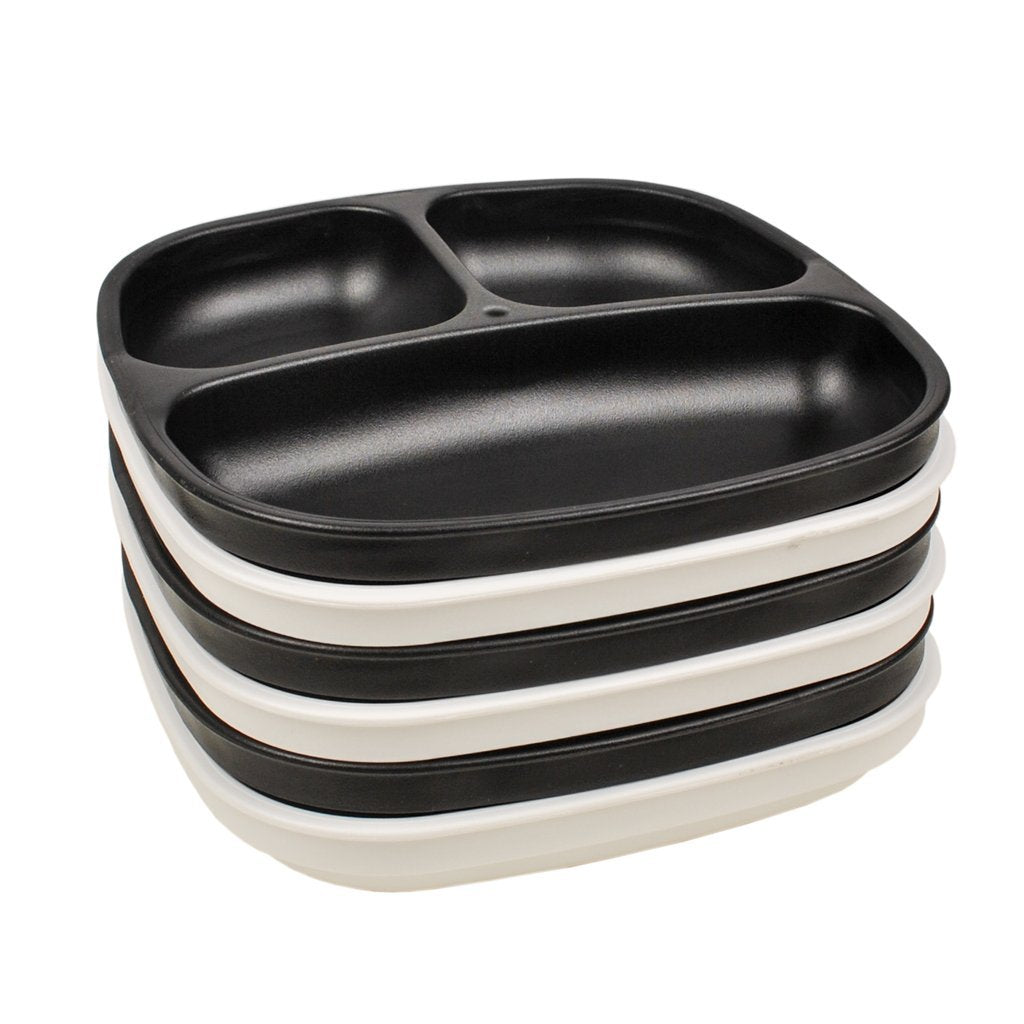 Re-Play Divided Plate Set - Monochrome