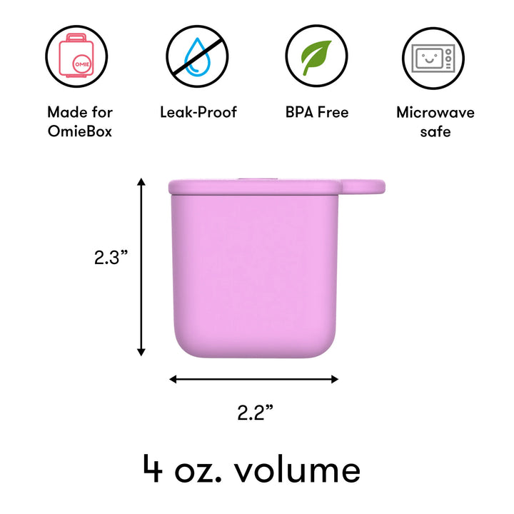 OmieDIP Silicone Dip Containers - Pink & Teal
