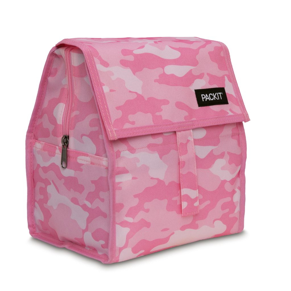 PackIt Freezable Lunch Bag Pink Camo I The Bento Buzz