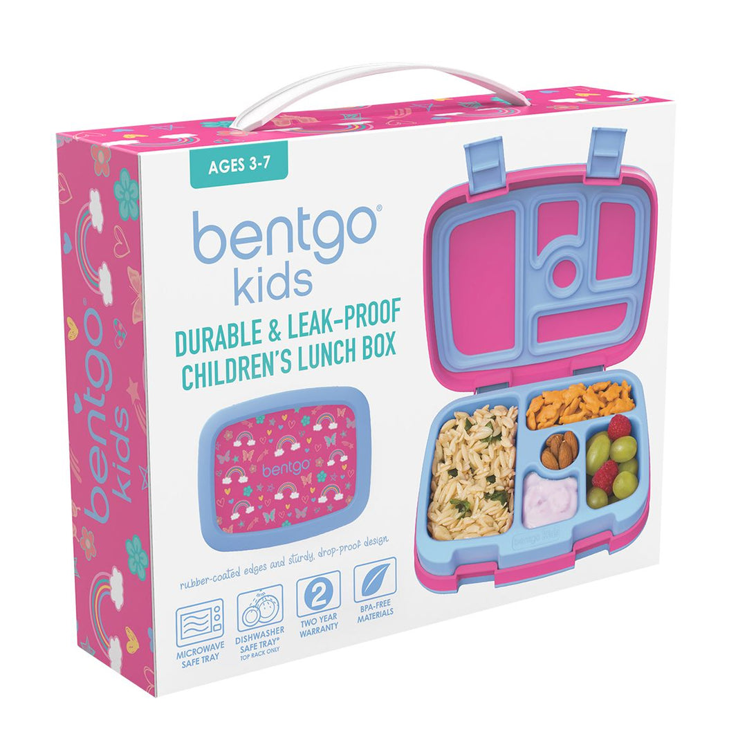 Bentgo Kids Lunch Box - Prints - Rainbows & Butterflies