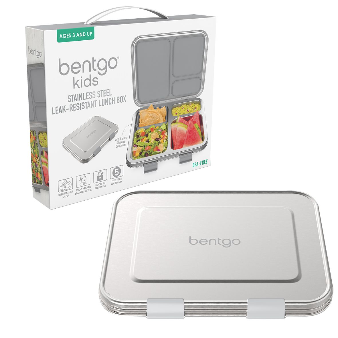 Bentgo Kids Stainless Steel Lunch Box I The Bento Buzz