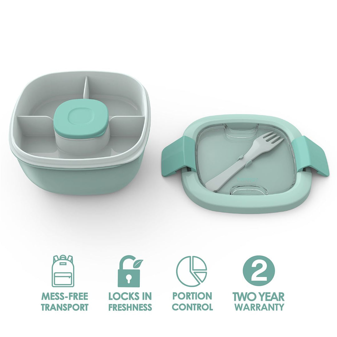 Bentgo All-In-One Salad Bowl - Coastal Aqua