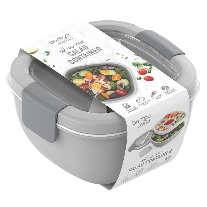 Bentgo All-In-One Salad Bowl - Grey