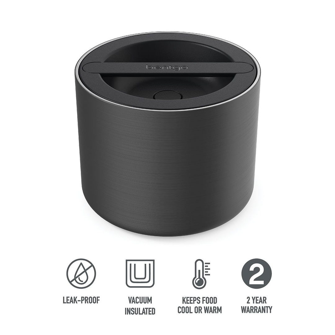 Bentgo Stainless Steel Insulated Food Container - Carbon Black