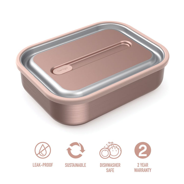 Bentgo MicroSteel Lunch Box - Rose Gold