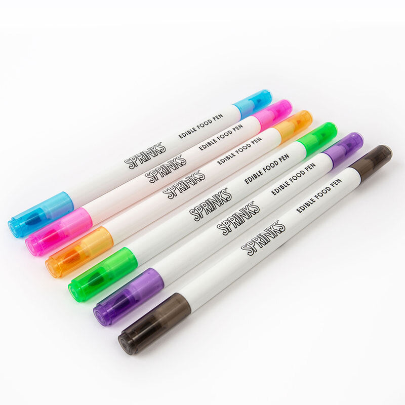 Sprinks Edible Pens - Double Sided 6 Pack - PASTEL Colours