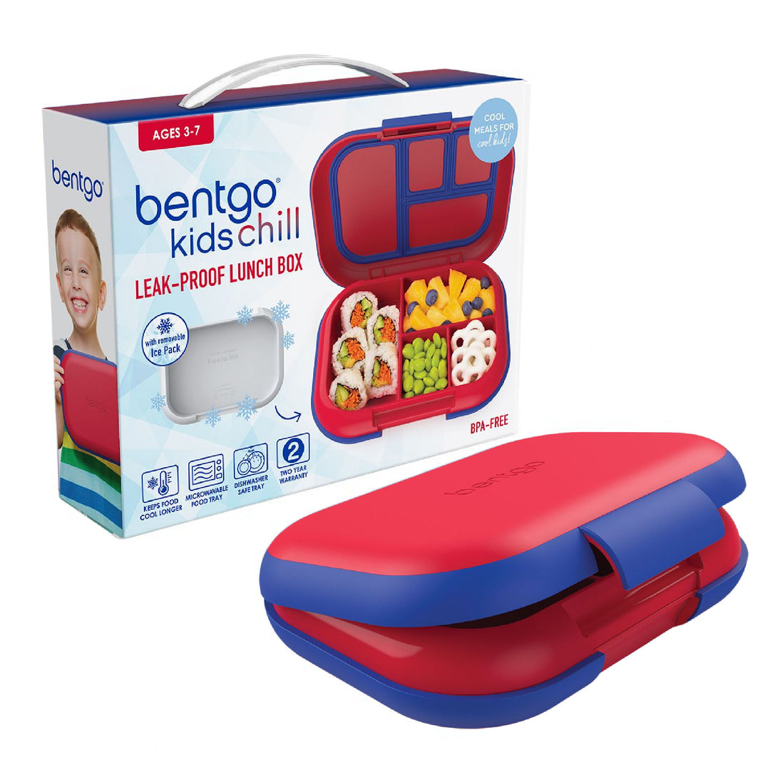 Bentgo Kids CHILL Lunch Box - Red/Royal
