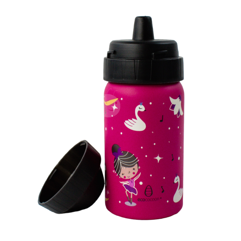 A Little Lovely Company Stainless Steel Drink Bottle Butterflies 350ml