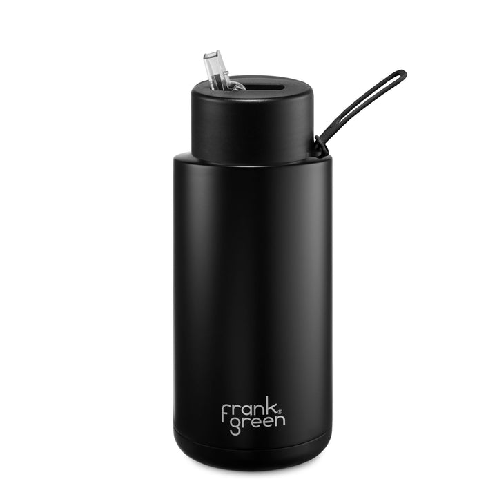 Frank Green Insulated Drink Bottle 1L - Midnight Black