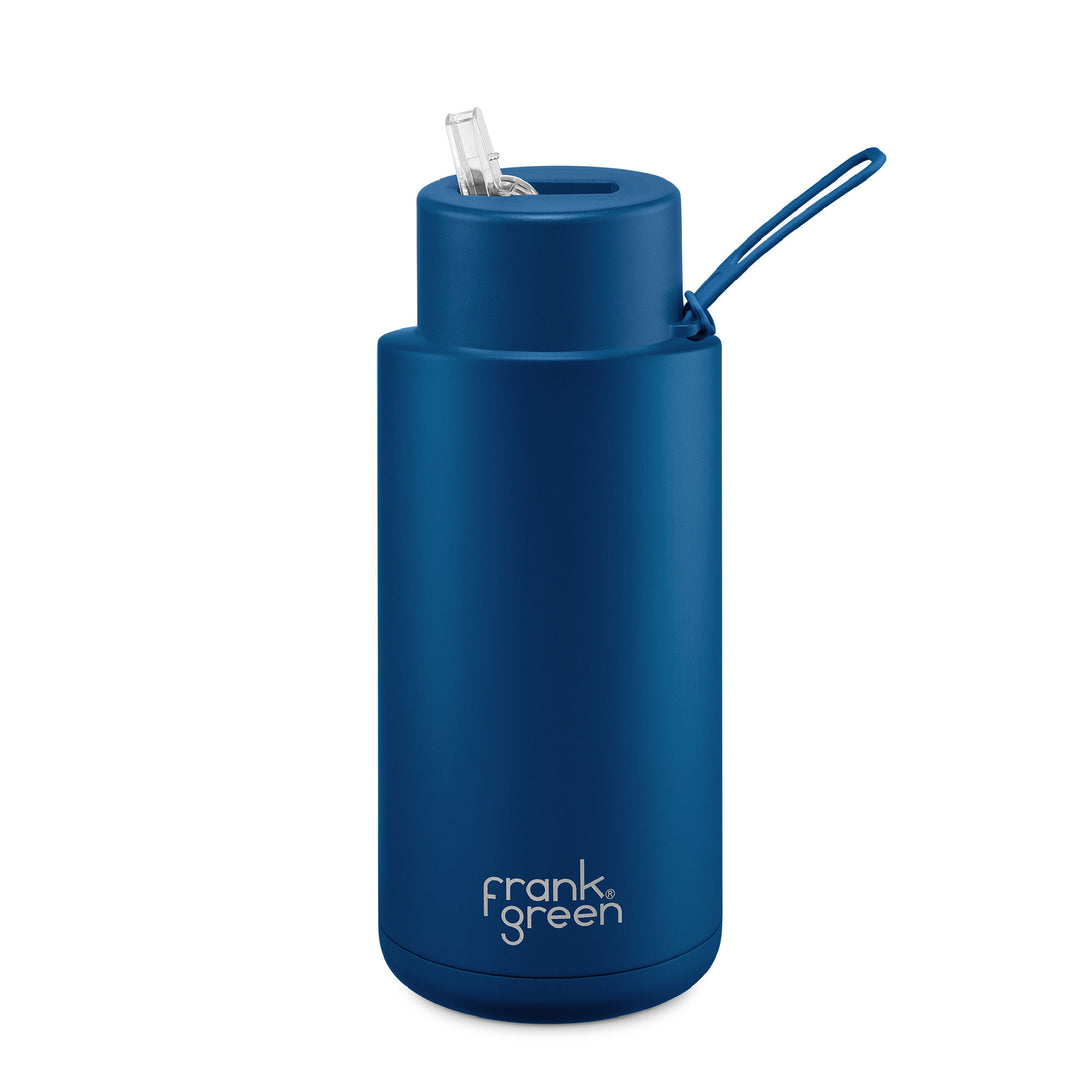 Frank Green Insulated Drink Bottle 1L - Deep Ocean