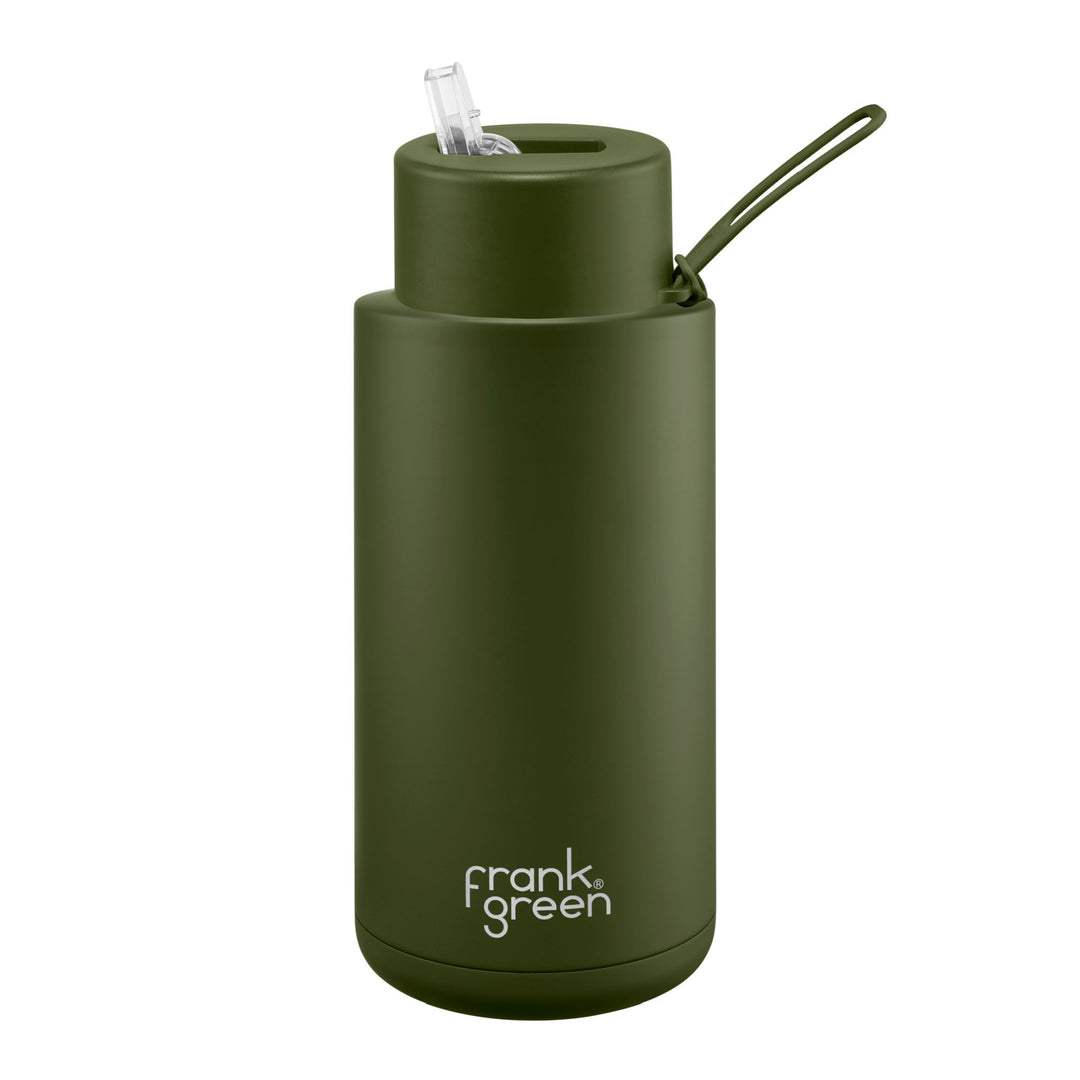 Frank Green Insulated Drink Bottle 1L - Khaki
