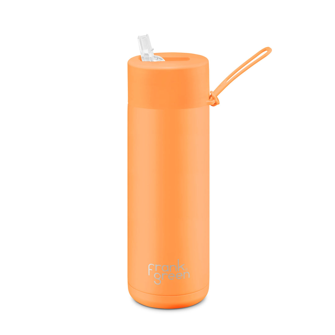 Frank Green Insulated Drink Bottle 595ml - Neon Orange