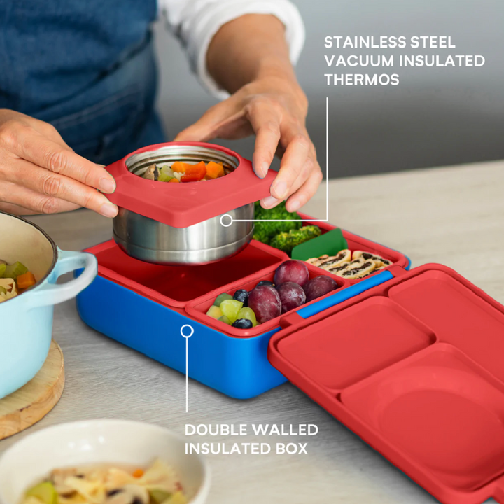 OmieBox Hot & Cold Lunch Box V2 - Scooter Red