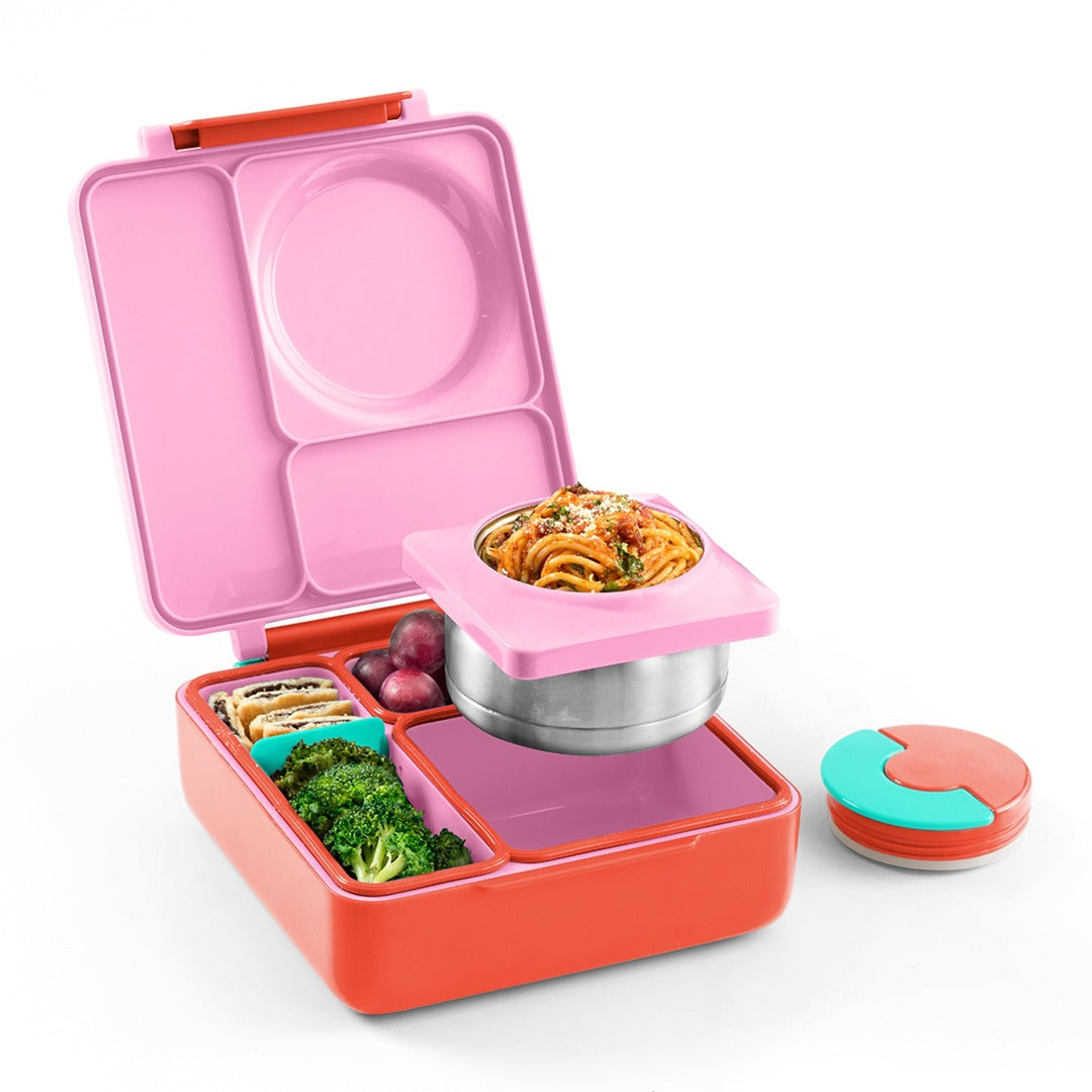 OmieBox Hot & Cold Lunch Box V2 - Pink Berry