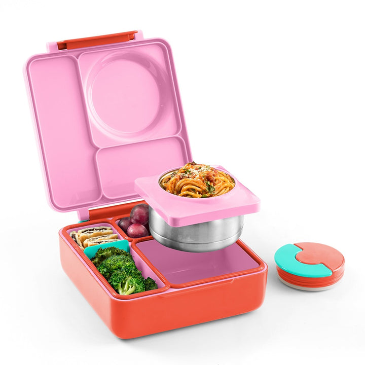 OmieBox Hot & Cold Lunch Box V2 - Pink Berry