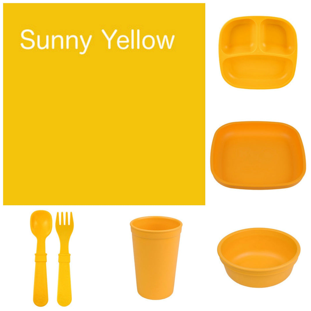 Re-Play Recycled Dinner Set - Sunny Yellow
