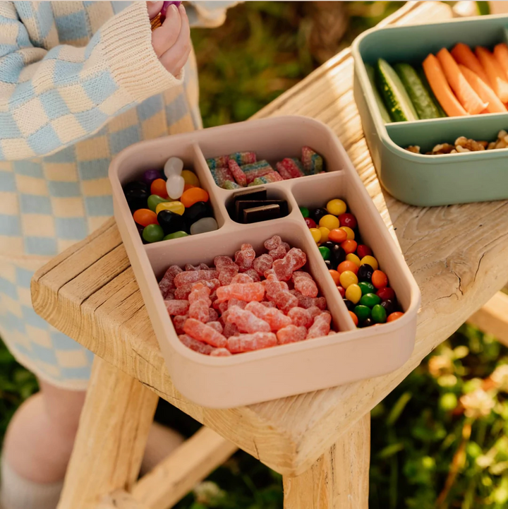 Silicone Bento Lunch Box - Natural