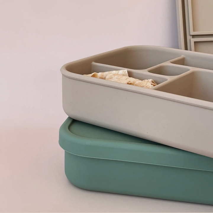 Silicone Bento Lunch Box - Natural