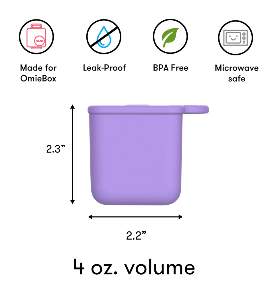 OmieDIP Silicone Dip Containers - Purple & Orange