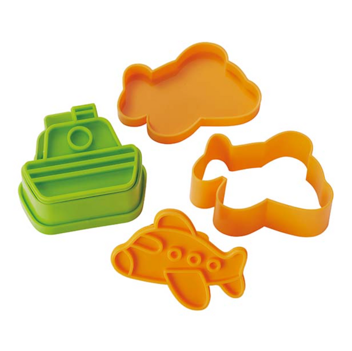 Plane & Boat Bread Cutter & Stamp Set
