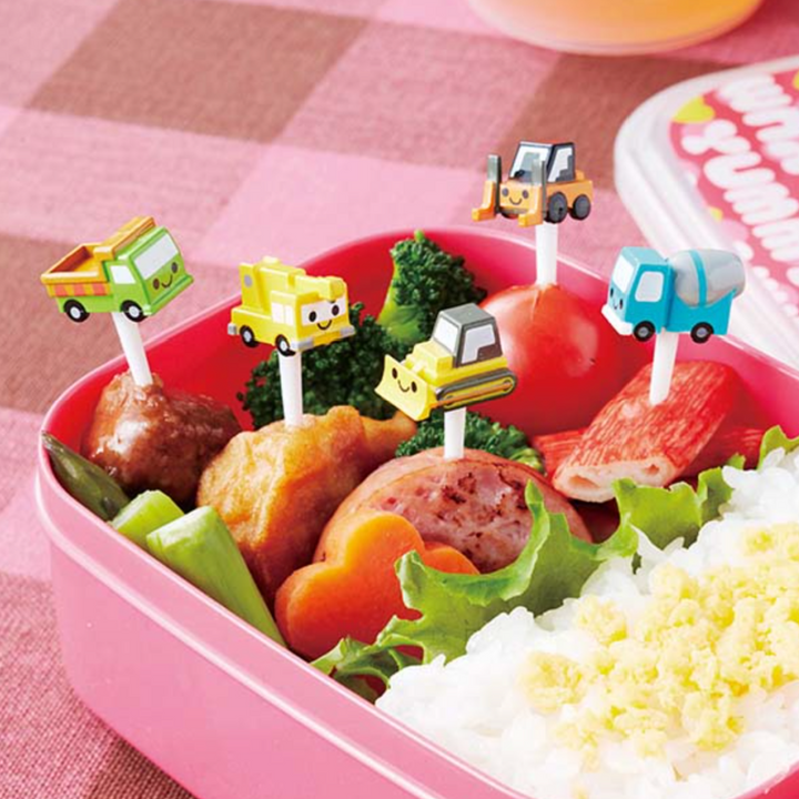 Little Digger Vehicles Construction Food Picks