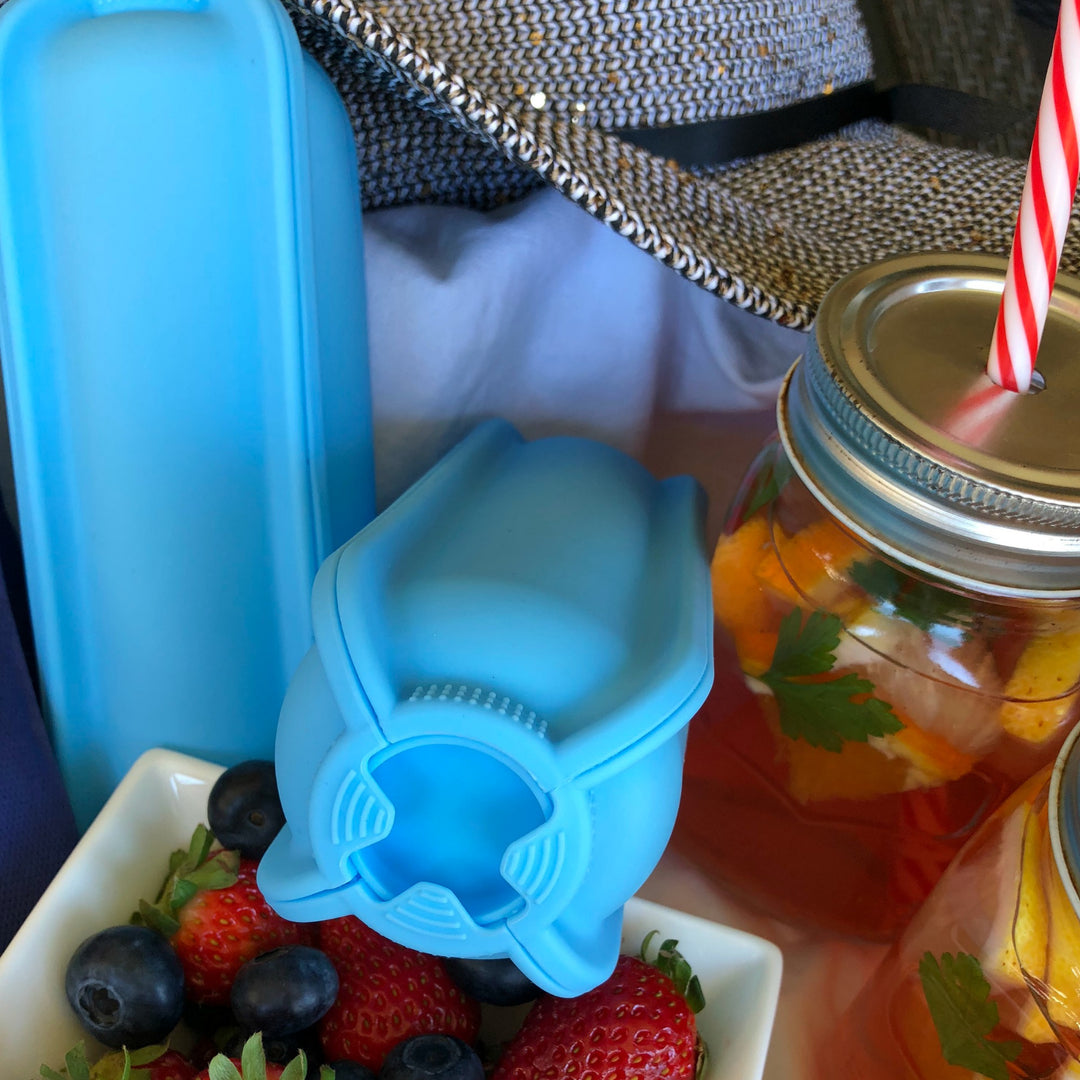 Wrap'd Silicone Wrap Holder - Blue
