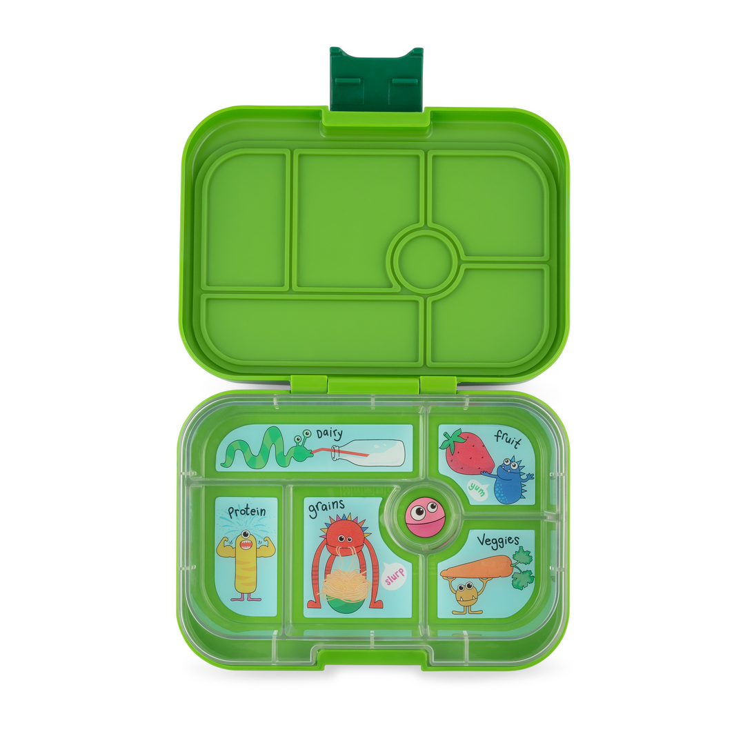 Yumbox Original 6 Lunch Box - Go Green Monster Tray