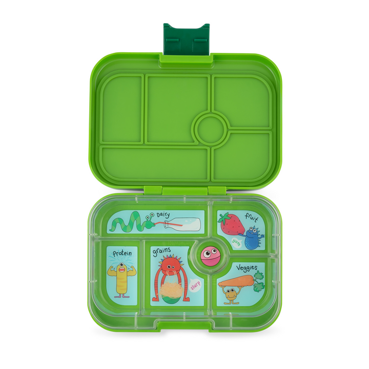 Yumbox Original 6 Lunch Box - Green Monster