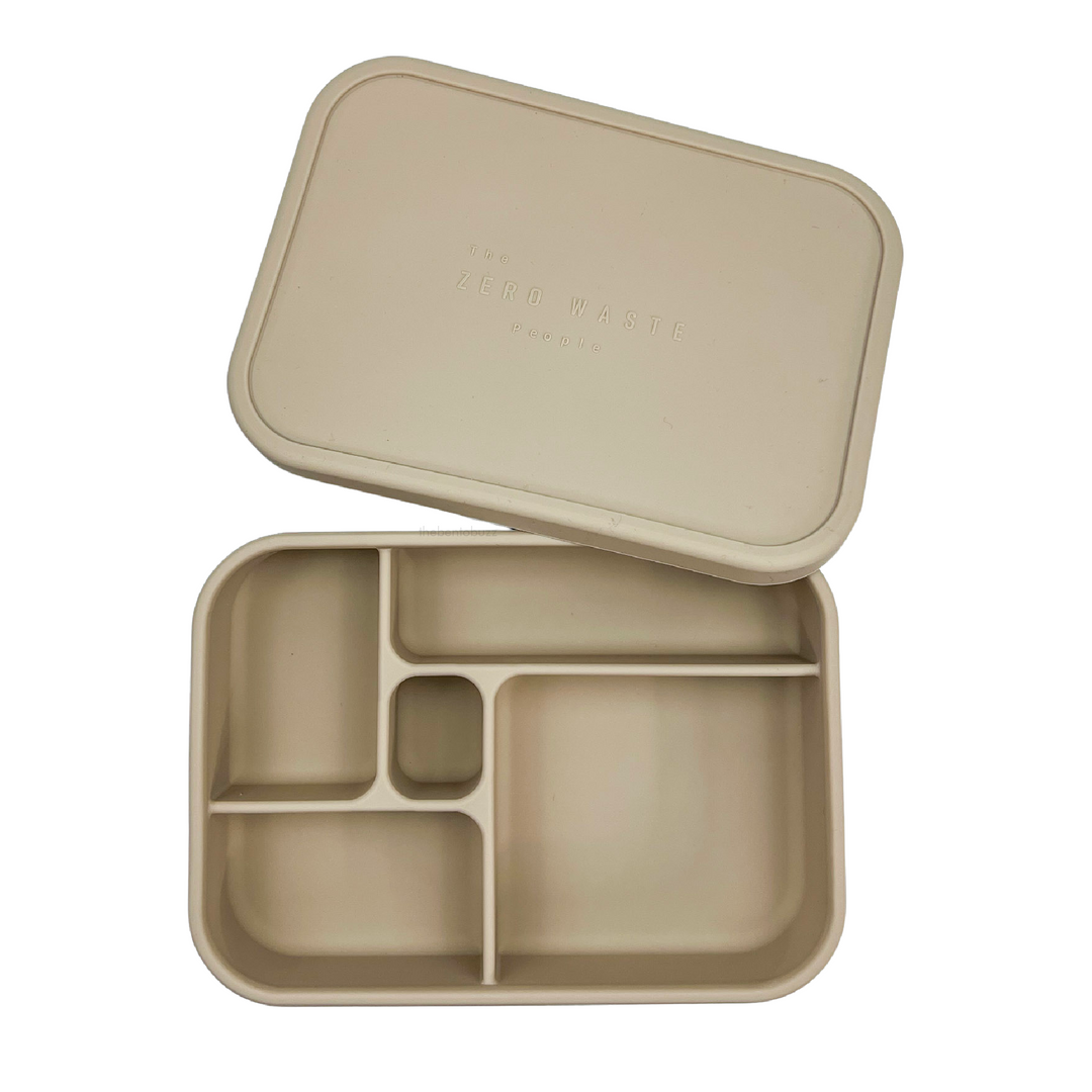 Silicone Bento Lunch Box - Natural