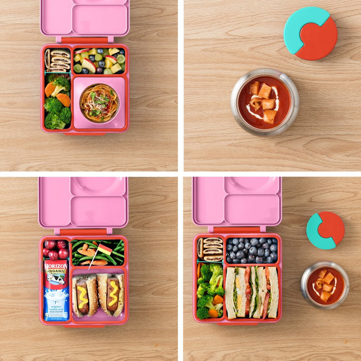 OmieBox Hot & Cold Lunch Box V2 - Pink Berry
