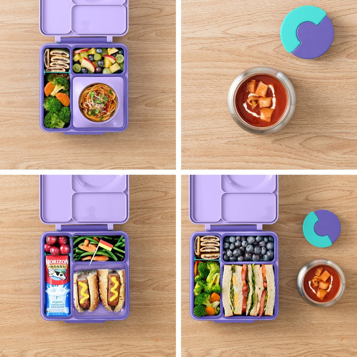 OmieBox Hot & Cold Lunch Box V2 - Purple Plum