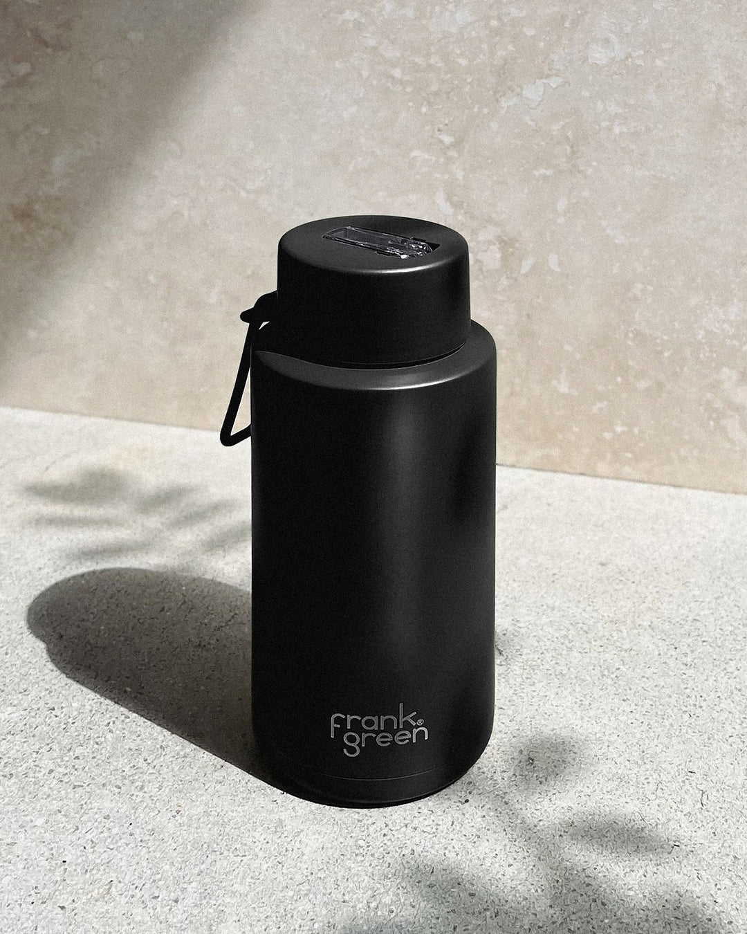 Frank Green Insulated Drink Bottle 1L - Midnight Black