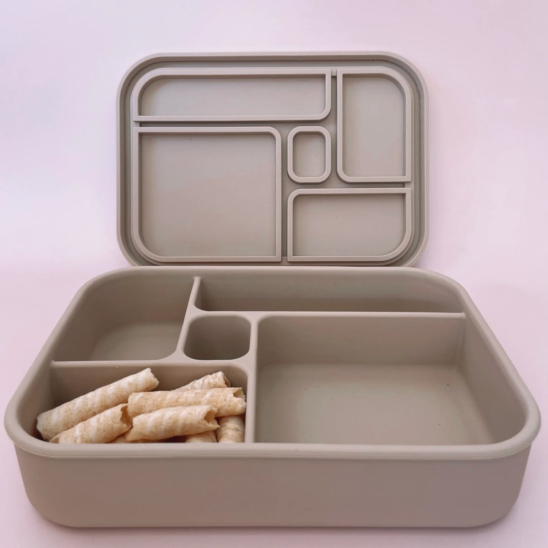 Silicone Bento Lunch Box - Natural