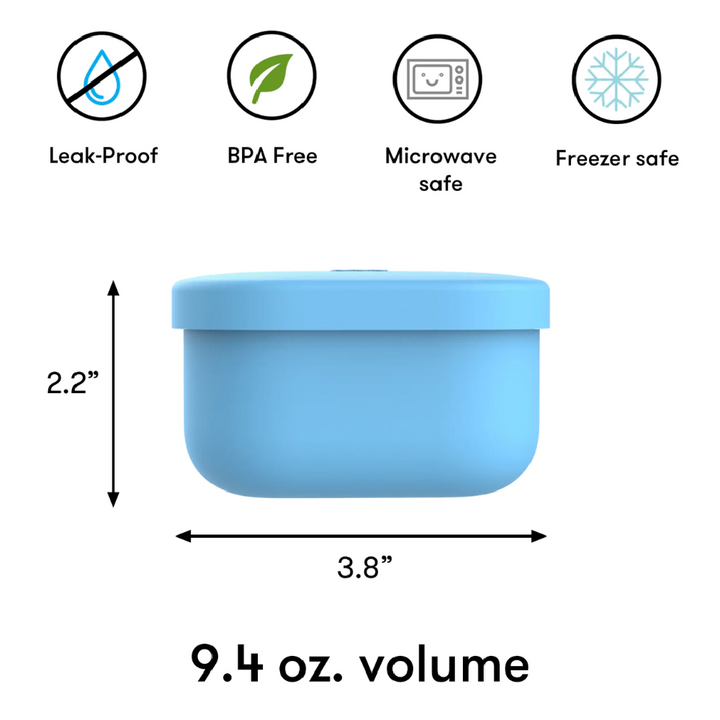 OmieBox OmieSnack Silicone Snack Box - Blue